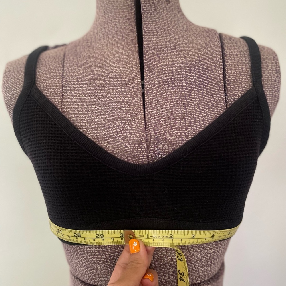 NEGATIVE Waffle Knit Lounge Bralette in Black - Picture 3 of 10
